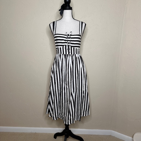 NWT Steve Madden Deyvani Striped Midi Dress - Picture 2 of 11